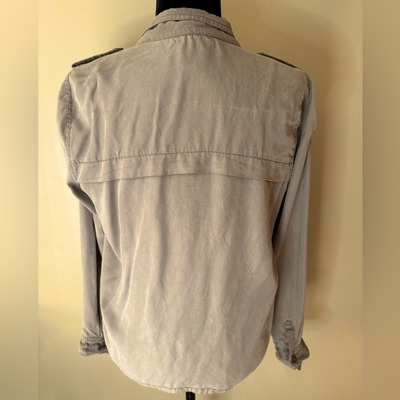 Staccato brushed taupe utility jacket with cinching - Picture 4 of 8
